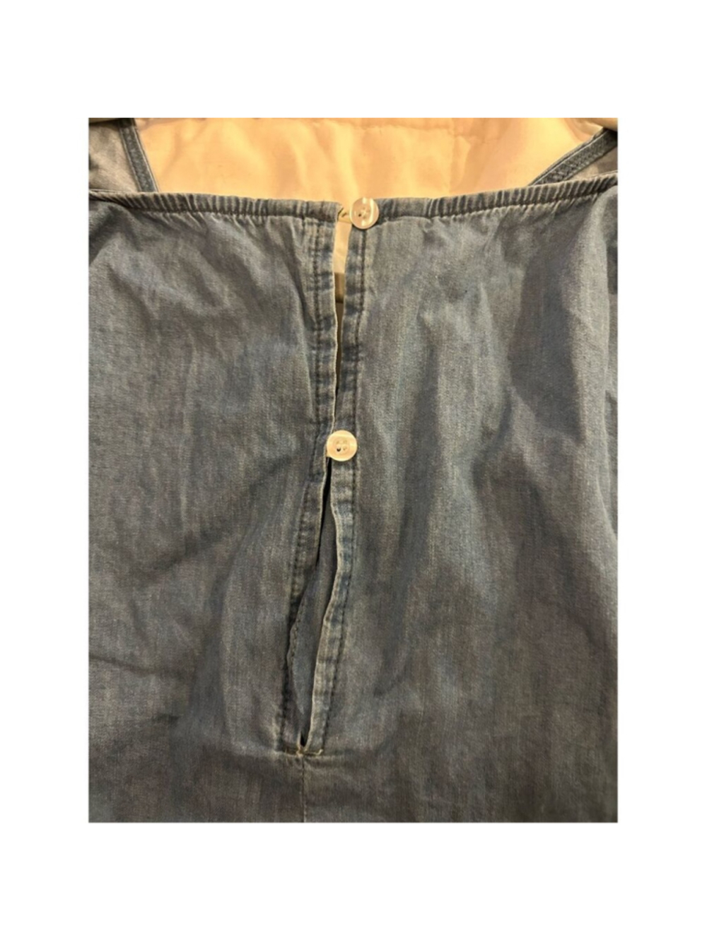 NEW Denim Short Sleeve Rompers Pockets XL - Picture 6 of 6